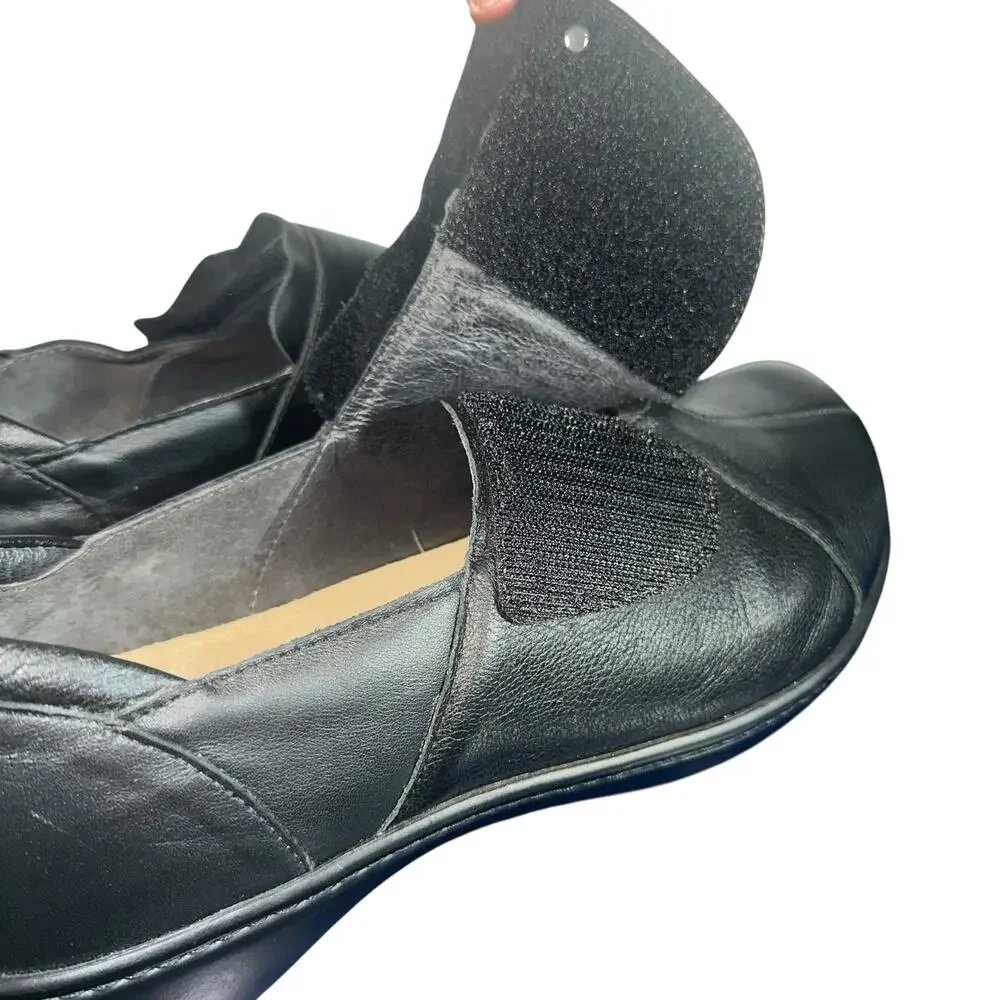 Naot Lagoon Black Leather Comfort Shoes Size 40 US 9 Orthotic